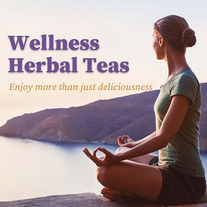 FullChea - Hyssop Tea Bags, 30 Teabags, 1.5g/bag - Premium Hyssop - Non-GMO - Caffeine-free - Support Digestion & Promote Relaxation