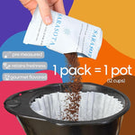 Load image into Gallery viewer, Ground Coffee | Gift Set Sampler Pack Variety Medium, Dark, &amp; Flavored Roast Low Acid Mold Free Pouches | Gourmet Bulk Packets | Highest Rated Individual Premeasured Powder Bags for 12 Cup Drip Maker
