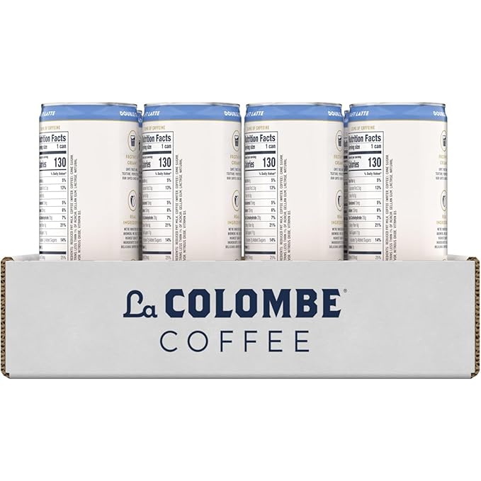 La Colombe Coffee, Double Draft Latte, 11 fl oz Cans (Pack of 12), Coffeehouse Quality Cold Brew, Specialty Grade Coffee Beans, Ready-to-Drink On-the-Go