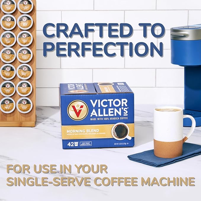 Victor Allen's Coffee Across America Variety Pack (Seattle Dark, New York Select, Chicago Blend, Las Vegas Roast), 96 Count, Single Serve Coffee Pods for Keurig K-Cup Brewers