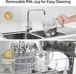 Load image into Gallery viewer, Secura Detachable Milk Frother and Steamer, 17oz Electric Milk Warmer 4-in-1 Hot/Cold Foam Maker for Latte, Cappuccinos, Macchiato, Hot Chocolate, Glass Milk Jug Dishwasher Safe