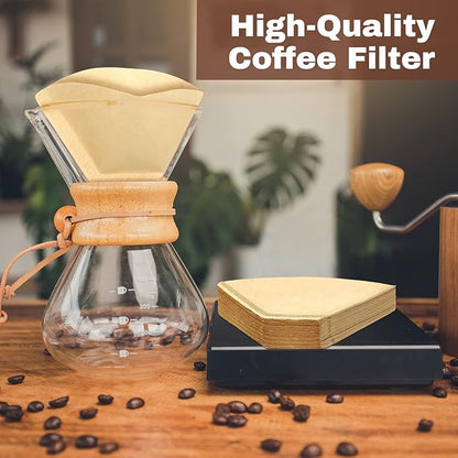 Teling 1200 Count Coffee Filter #2,cone Filters Bulk Disposable Natural Paper 2-4 Cup,natural Paper Unbleached Coffee Accessories for Pour over and Drip Maker