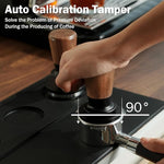 Load image into Gallery viewer, PUSEE 51mm Espresso Tamper, Calibrated Tamper with 30lbs Double Spring Loaded Tamper Walnut Wood Coffee Tamper for Barista Home,Stainless Steel Base Tamper Espresso Tool Fits 51mm Portafilters