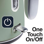 Load image into Gallery viewer, Rae Dunn Electric Hot Water Kettle - Stainless Steel Coffee Maker, Tea Kettle, Swivel Base, With Automatic Shut Off Boil-Dry Protection, Easy Pour Pitcher, 1500 Watt Boiling Power, 1.7 Liters (Sage)