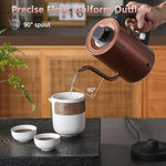 Load image into Gallery viewer, Gooseneck Electric Kettle 0.8L, 304 Stainless Steel (BPA-Free), 600W Fast Heating, Compact Copper Design with One-Touch Button &amp; Auto Shut-Off, Perfect for Home, Office &amp; Coffee/Tea Lovers