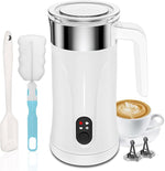 Load image into Gallery viewer, Milk Frother, 4-in-1 Milk Frother and Steamer, 10.1oz/300ml Automatic Hot and Cold Foam Maker and Milk Warmer, Electric Milk Frother for Coffee, Latte, Cappuccino, Matcha(White)