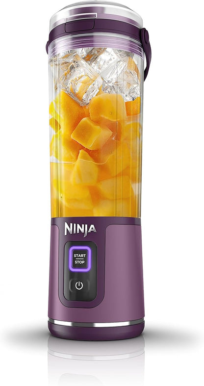 Ninja BC151PR Blast Portable Blender, Cordless, 18oz. Vessel, Personal Blender-for Shakes & Smoothies, BPA Free, Leakproof-Lid & Sip Spout, USB-C Rechargeable, Dishwasher Safe Parts, Passion Fruit