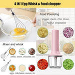 Load image into Gallery viewer, Cordless Hand Mixer with Whisk and Forther Wand,Electric Whisk, Milk Frother,Coffee Frother, Whisks for Cooking,Handheld Frother,Food Chopper, Baby Food Maker,4-Speed, 10Oz