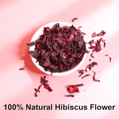 FullChea - Hibiscus Tea Bags, 50 Teabags, 2g/bag - Premium Hibiscus Flower Tea Bag - Cultivated From Nigeria - Non-GMO - Caffeine-free - Rich in Antioxidants & Support Digestion