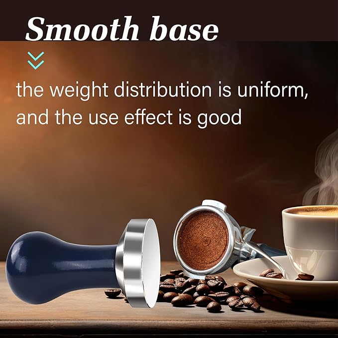 51mm Espresso Tamper, Premium Barista Coffee Tamper, Espresso Hand Tampers For Espresso Machine Accessories， Blue