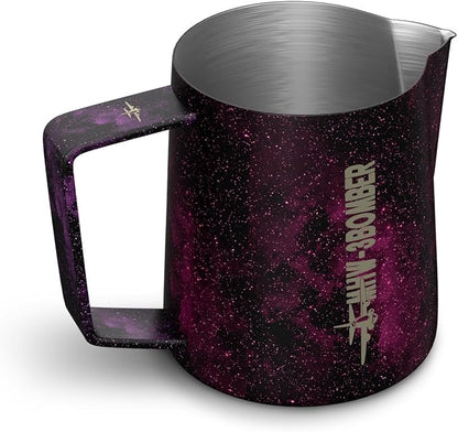 MHW-3BOMBER Espresso Steaming Pitcher Milk Frothing Pitcher Stainless Steel Milk Coffee Cappuccino Latte Art Barista Cup (5.0 Purple, 20 Ounces) P5008S