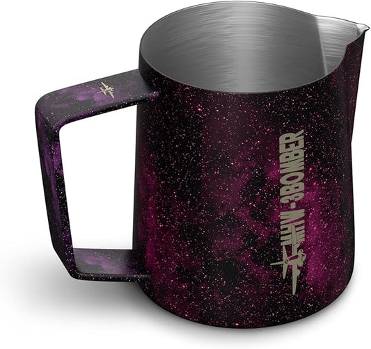 MHW-3BOMBER Espresso Steaming Pitcher Milk Frothing Pitcher Stainless Steel Milk Coffee Cappuccino Latte Art Barista Cup (5.0 Purple, 20 Ounces) P5008S