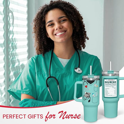 Nurse Gifts 40oz Stainless Steel Insulated Tumbler - Coffee Cup for Nurses Week, Appreciation Gifts