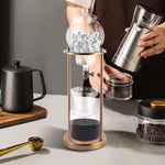 Load image into Gallery viewer, Cold Brew Drip Coffee Maker, 600ml/20.29oz Iced Coffee Brewer Machine Dripper Pot with Measuring Spoon and Stainless Steel Filter for Home Office Coffee Shop