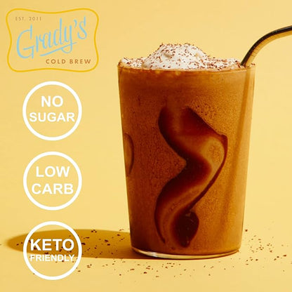 GRADY’S COLD BREW, New Orleans Style, 100% Arabica Ground Coffee & Chicory Pouches, SIX Bundles of 4 Easy-to-Brew Bean Bags, Makes 72 drinks