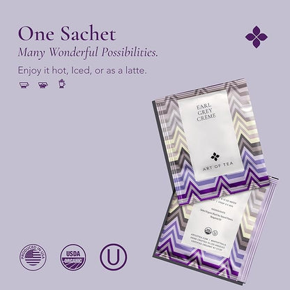 Art of Tea | Organic Earl Grey Crème Tea| 50 Eco Friendly Assorted Tea Bags