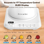 Load image into Gallery viewer, ECORELAX Gooseneck Electric Kettle, ±1℉ Temperature Control Pour Over Kettle for Coffee, Tea &amp; Water, Stainless Steel 1200 W Keep Warm OLED Display 1 L (White)