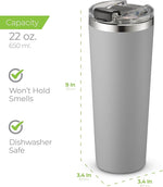 Load image into Gallery viewer, SIPX™ Triple-Insulated Tumblers - 22oz. Premium Modern Tumbler With Lid, insulated Cup Keeps Hot For 6 Hours, Stainless Steel Tumbler Made Of Sustainable Material, Coffee Travel Mug For Home &amp; Office