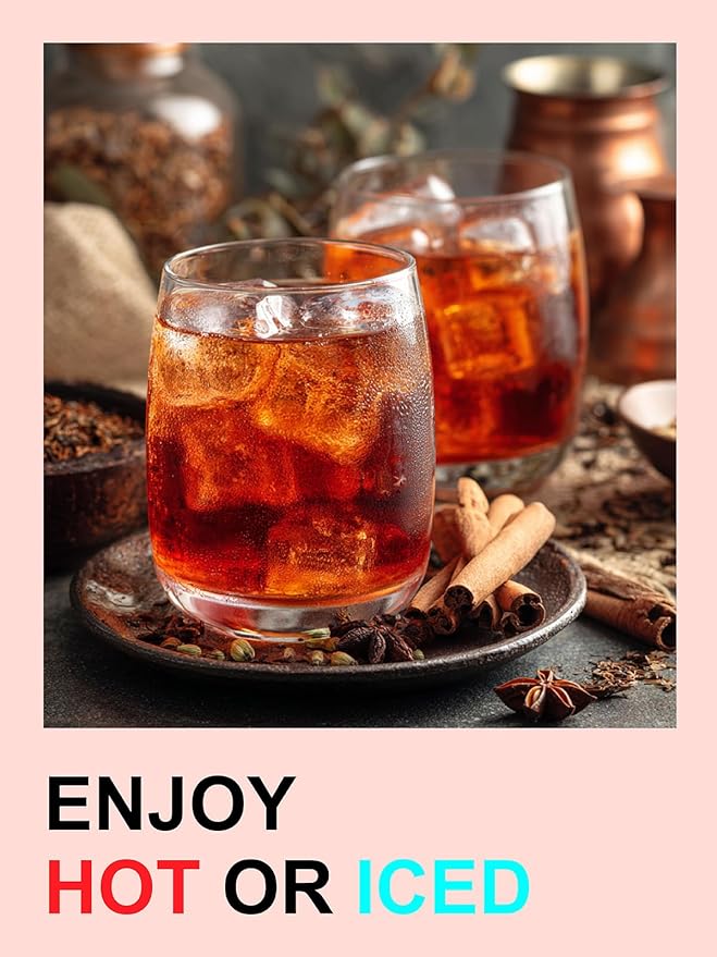 TeeLux Vanilla Decaf Chai Tea Bags, Decaffeinated Black Tea with Cinnamon, Ginger, Cardamom, Natural Vanilla Flavor, Full-bodied & Spicy Flavor, 100 Count