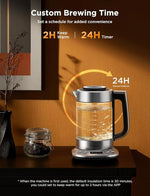 Load image into Gallery viewer, GoveeLife Smart Electric Kettle with Tea Infuser for Loose Leaf, 1.7 L Electric Tea Kettle with Brewing Program, Variable Temperature Control, 2 H Keep Warm &amp; Auto Shut off, BPA Free, Sliver
