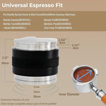 Load image into Gallery viewer, 53mm Coffee Distributor &amp; Tamper - Dual Head Adjustable Depth for Breville Barista Pro/Express/Touch - 304 Stainless Steel Compatible with 54mm Bottomless Portafilter, Black