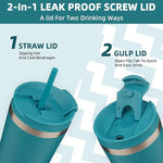 Load image into Gallery viewer, BJPKPK 18oz Tumbler With lid And Straw Stainless Steel Travel Coffee Mug Insulated Tumblers Cups,Laguna