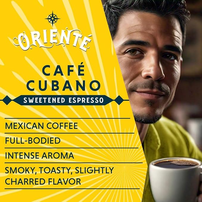 Oriente Dark Roast Instant Coffee, 40 ct, Sweetened Espresso – 100% Arabica Coffee, Instant Hot or Iced Coffee - Just add water
