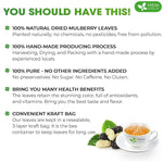 Load image into Gallery viewer, FreshDrinkUS, Permium 8oz Mulberry Leaves, 100% Natural &amp; Pure from Mulberry Leaves, Loose Leaf Herbal Tea, No Additives, No Caffeine, Vegan