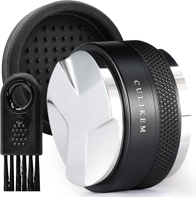 CULIKEM-Espresso Tamper Coffee Distributor Tool - Dual Head Espresso Leveler Fits for Portafilter, Espresso Hand Tamper