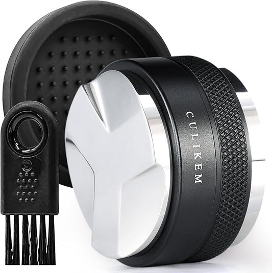 CULIKEM-Espresso Tamper Coffee Distributor Tool - Dual Head Espresso Leveler Fits for Portafilter, Espresso Hand Tamper