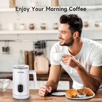 Load image into Gallery viewer, Milk Frother, Milk Steamer for Coffee, 4 in 1 Electric Milk Frother and Steamer, Warm and Cold Foam Maker, Hot Chocolate Maker, Milk Warmer, 12oz/350ml Frother for Latte, Cappuccino, Matcha