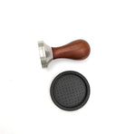 Load image into Gallery viewer, 58mm Coffee Tamper Espresso Hand Tamper 304 Stainless Steel Espresso Wooden Handle Coffee Tamper with Mat (58mm)