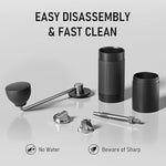 Load image into Gallery viewer, STARESSO D6 PLUS Portable Manual Coffee Grinder with Numerical Adjustable Setting, Stainless Steel Conical Burr for Consistent Grind, Easy to Use for Espresso, French Press, Pour Over, Cold Brew