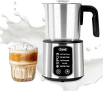 Load image into Gallery viewer, Gevi Hot Chocolate Maker with 5 in 1 Milk Frother and Steamer, Professional Milk Steamer, 17 oz/3.5 oz, Stainless Steel, Hot and Cold Milk Frother for Latte, Macchiato, Cappuccino and Hot Chocolate