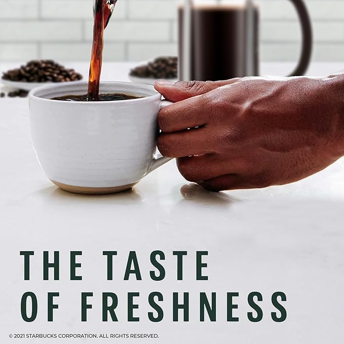 Starbucks Medium & Dark Roast Decaf Ground Coffee, Variety Pack, 3 bags (12 oz each)