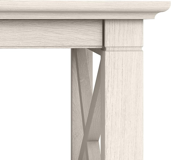 Bush Furniture Key West Coffee Table with Storage in Linen White Oak