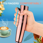 Load image into Gallery viewer, YUSWKO Rose Gold Handheld Milk Frother Wand for Coffee, Rechargeable Electric Whisk with 3 Heads 3 Speeds Drink Mixer Coffee Frother For Latte, Cappuccino, Hot Chocolate, Egg