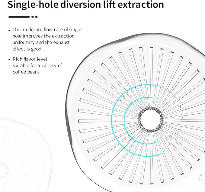 Bincoo Pour Over Coffee Dripper,Safe Tritan Plastic Coffee Dripper with 50pcs Filters Paper,2-4 Cups Size 02 Dripper Coffee Maker Slow Brewing Coffee Pour Over for Cafe,Travel,Home (Transparent)