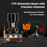 Load image into Gallery viewer, IKAPE 58.35MM V6 Impact Espresso Tamper with Sound Feedback, 15lb/30lb Interchangeable Springs, Espresso Low-Profile Tamper with Triple-spring System, Fits Over 58mm portafilters