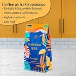 Load image into Gallery viewer, Kahawa 1893 Ground Coffee Dark Roast Serengeti Blend 12 Oz - As Seen on Shark Tank, Low Acid, High Antioxidants, Naturally Sweet, Organically Grown, Ethically &amp; Sustainably Sourced