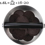 Load image into Gallery viewer, Coffee Knock Box, Large Capacity Espresso Knock Box with Non-Slip Base, Coffee Measuring Cup, Coffee Puck Knock Box Stainless Steel for Espresso Machine Coffee Grounds (Black)