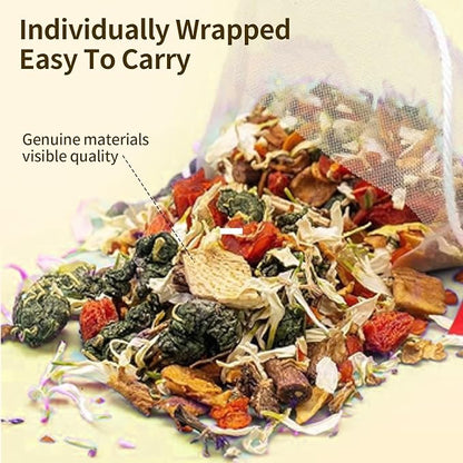 ZenVitality Chicory And Gardenia Tea Bags, Kidney and Liver Tea for diabetes With Tuckaho, Gardenia, Chicory root, Cassia Seed, Mulberry Leaf, Dandelion, Burdock root, Barley