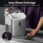 Load image into Gallery viewer, Kismile Nugget Ice Makers Countertop, Portable Sonic Ice Machine with Chewable Ice, 35Lbs/24H, Pebble Ice Maker with Self-Cleaning/One-Click Operation, Crushed Ice Maker for Home(Grey)