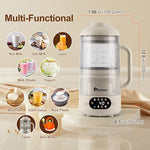 Load image into Gallery viewer, IAGREEA 35oz Noise Reducing Nut Milk Maker Machine, 10 in 1 Automatic Soy Milk Maker with 8 Blades, Homemade Oat, Juice, Yogurt, Milk Shake, 12H Delay, 6H Keep Warm, BPA-Free, Self-Cleaning