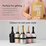 Load image into Gallery viewer, Huski Champagne Chiller | NEW | Award-Winning Iceless Design with Detachable Bottle Stopper | Keeps Wine Cold up to 6 Hours | Fits most 750ml Champagne, Prosecco &amp; Sparkling Wine Bottles (Stone Grey)