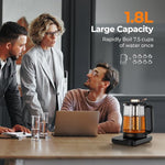 Load image into Gallery viewer, Narcissus Electric Kettle Temperature Control ±5℉, 1.8L Glass Electric Tea Kettle with Removable Infuser for Flowers &amp; Fruit Tea, 1200W Fast Boiling, 6 Hours Keep Warming, Black
