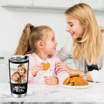 Load image into Gallery viewer, Personalized Tumbler with Pictures Text, Custom Photo Stainless Steel Coffee Tumbler, Coffee Travel Cup Mug 20 Oz Custom Gifts for Fathers Day Christmas Birthday for Dad Mom Kids