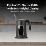 Load image into Gallery viewer, Epsilon LCD Electric Kettle 1100W - 1.7L Hot Water Tea Kettle with Digital Display, Temperature Control, Fast Boil, BPA-Free Electric Teapot with Auto Shut-Off &amp; Boil Dry Protection