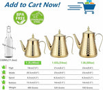 Load image into Gallery viewer, SANQIAHOME 1.2L(40oz) Stainless Steel Hammer Patterned Teapot With Removeable Infuser,Loose leaf cover,Gold