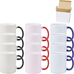 Load image into Gallery viewer, 11oz Color Changeable Sublimation Mug 3 Assorted Colors Black, Blue and Red, Packed in White Box, Case of 24